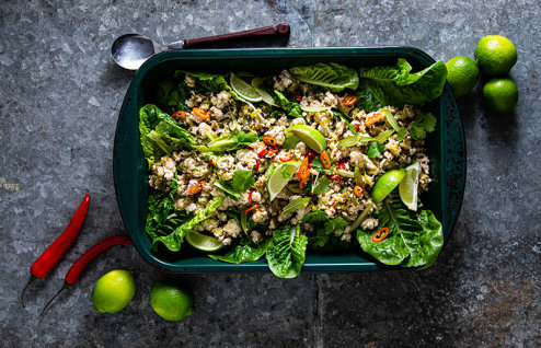 Fragrant Chicken Laab Salad